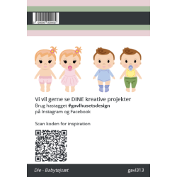 Gavlhusets Design - Die - Babytjst - Emma/Emil