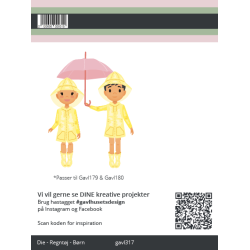 Gavlhusets Design - Die - Regntj til brn