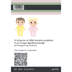 Gavlhusets Design - Die - Babymodel med tilbehr