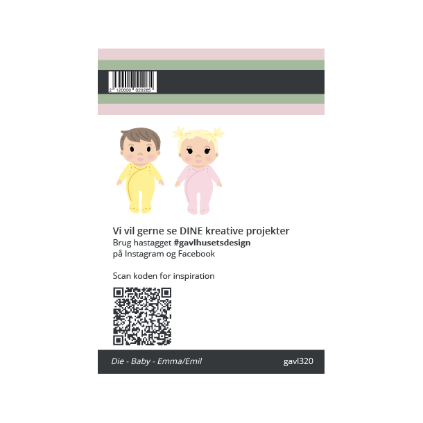 Gavlhusets Design - Die - Babymodel med tilbehr