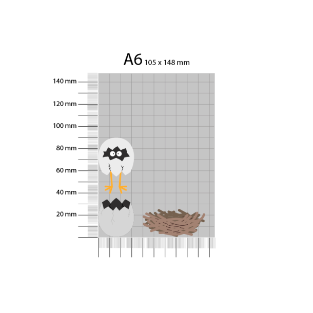 Gavlhusets Design - Die - �ggeskal og rede