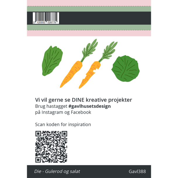 Gavlhusets Design - Die - Gulerod og salat