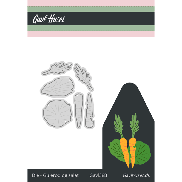 Gavlhusets Design - Die - Gulerod og salat