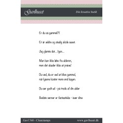 Gavlhusets Design - Stempel - Er du s gammel