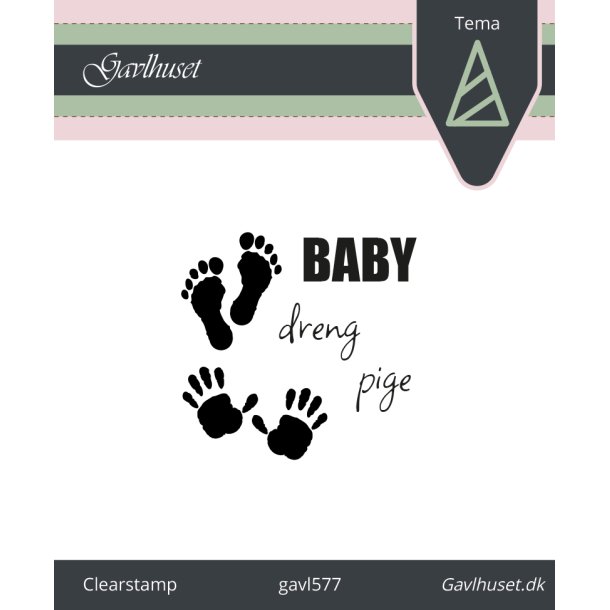 Gavlhusets Design - Stempel - Baby st