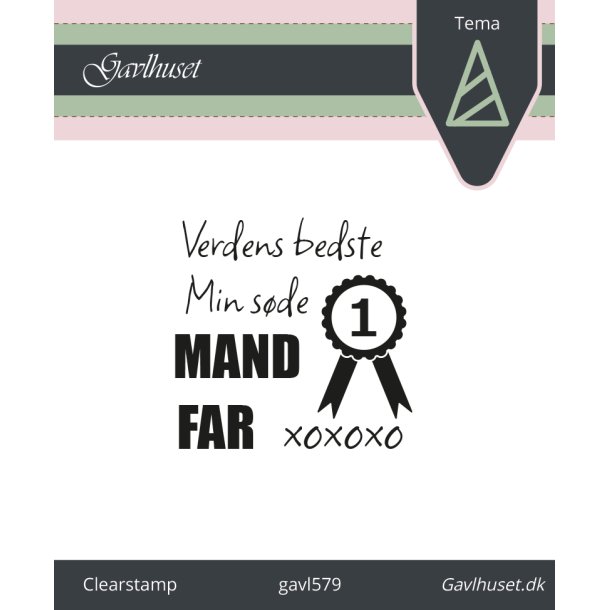 Gavlhusets Design - Stempel - Herre st