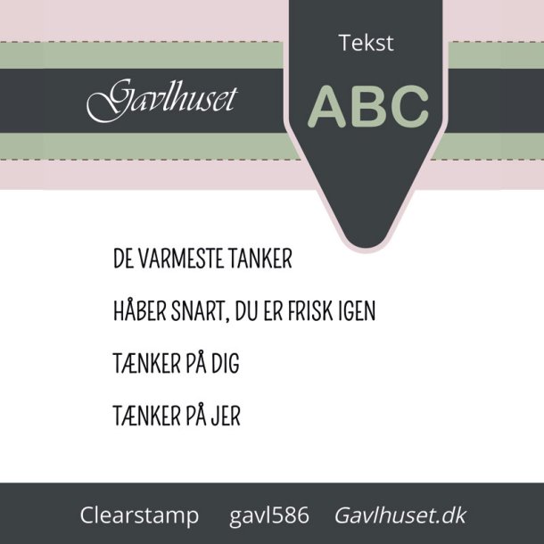 Gavlhusets Design - Stempel - Varme Tanker
