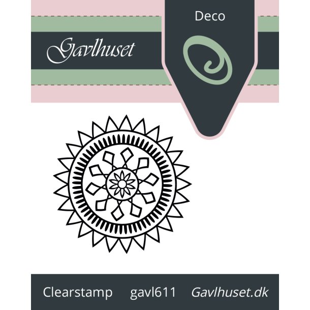 Gavlhusets Design - Stempel - Mandala 1