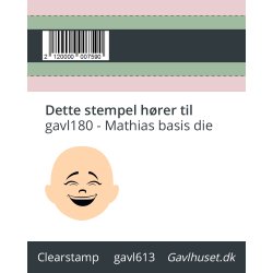 Gavlhusets Design - Stempel - Mathias ansigter 1