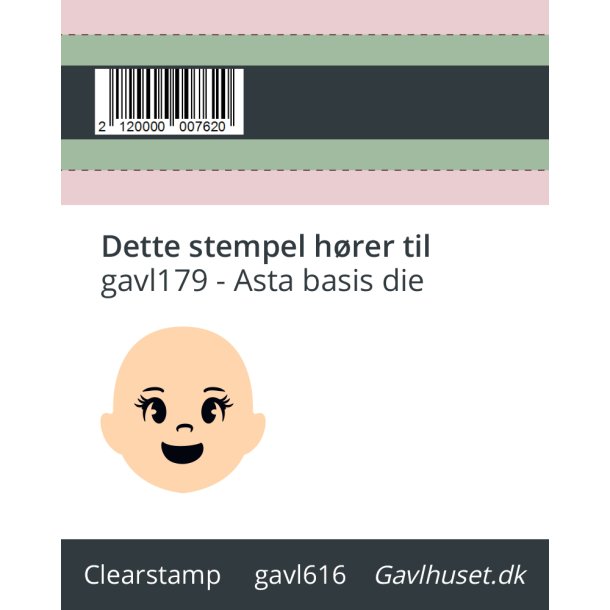 Gavlhusets Design - Stempel - Asta ansigter 2
