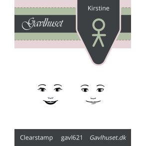 Gavlhusets Design - Stempel - Kirstine - Ansigter 3