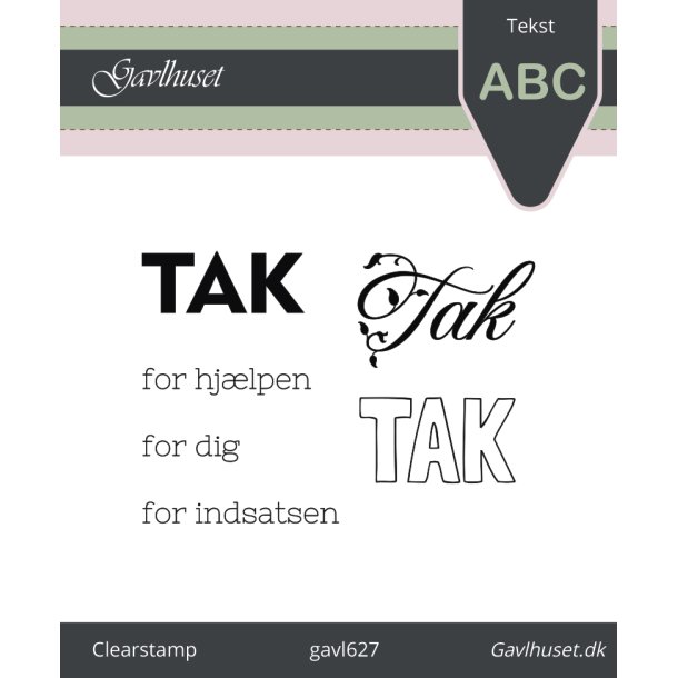 Gavlhusets Design - Stempel - tak