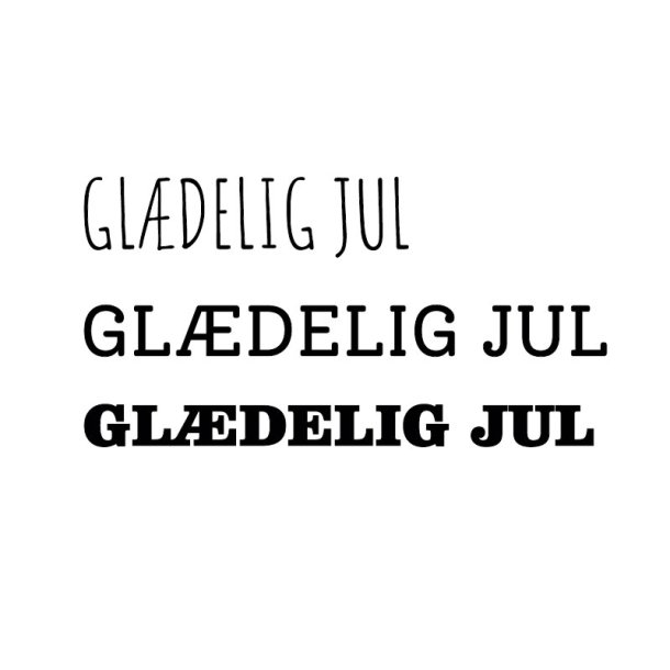 Gavlhusets Design - Stempel - Gldelig Jul