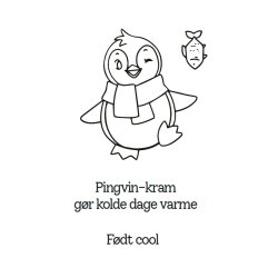 Gavlhusets Design - Stempel - Pingvin
