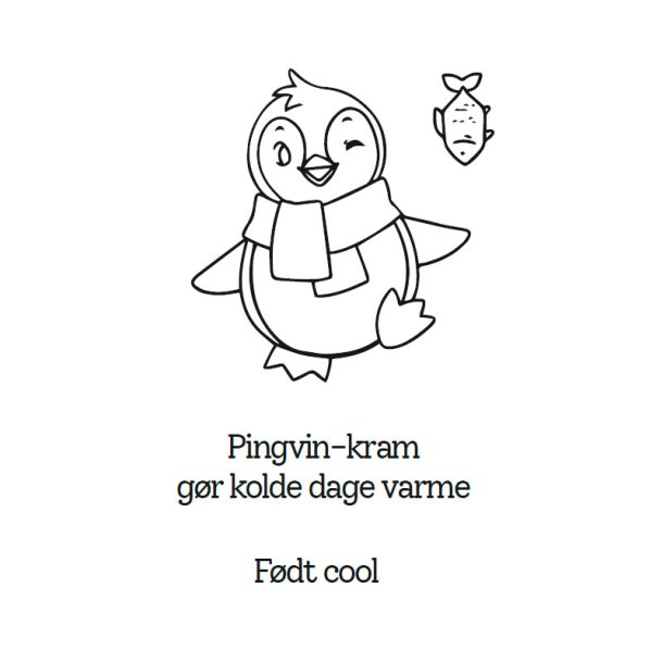 Gavlhusets Design - Stempel - Pingvin