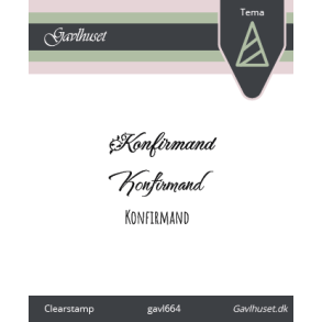 Gavlhusets Design - Stempel - Konfirmand
