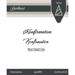 Gavlhusets Design - Stempel - Konfirmation