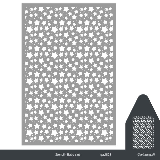 Gavlhusets Design - Stencil - Baby st