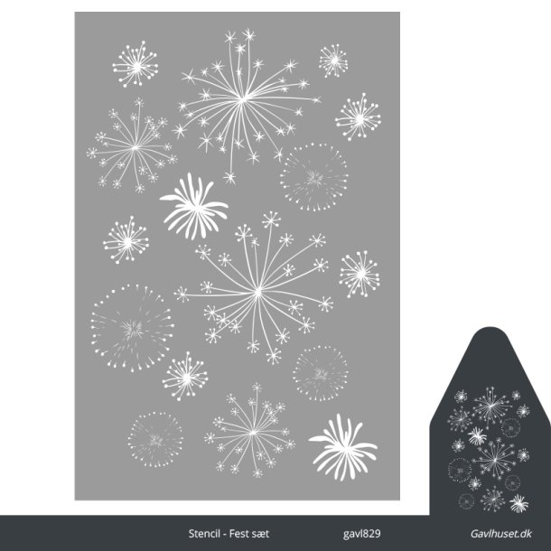 Gavlhusets Design - Stencil - Fest st