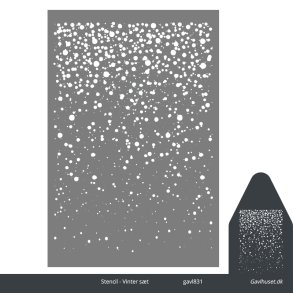 Gavlhusets Design - Stencil - Vinter s�t