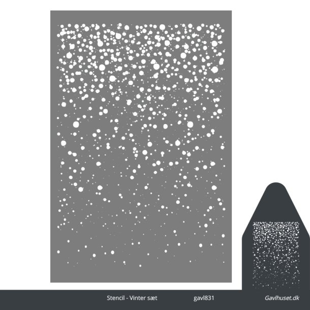Gavlhusets Design - Stencil - Vinter st