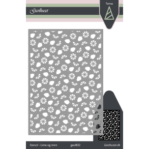 Gavlhusets Design - Stencil - Lime og mint