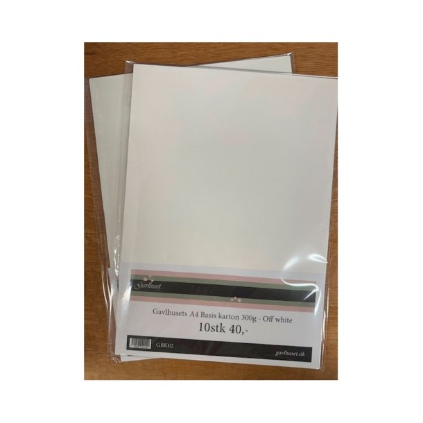 Gavlhusets Design - Basis Karton - 300 gram offwhite