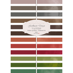 Gavlhusets Design - Blok A5 - Prikker og tekstur - Traditionel jul