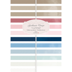 Gavlhusets Design - Blok A5 - Prikker og tekstur - Nordiske farver