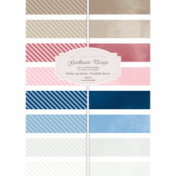 Gavlhusets Design - Blok A5 - Striber og tekstur - Nordiske farver