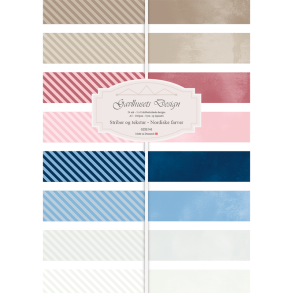 Gavlhusets Design - Blok A5 - Striber og tekstur - Nordiske farver
