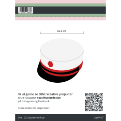 Gavlhusets Design - Die - 3D-studenterhue