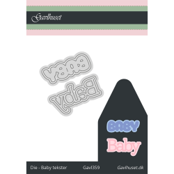 Gavlhusets Design - Die - Baby tekst