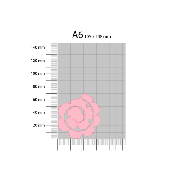 Gavlhusets Design - Die - Blomsterspiral - Stor