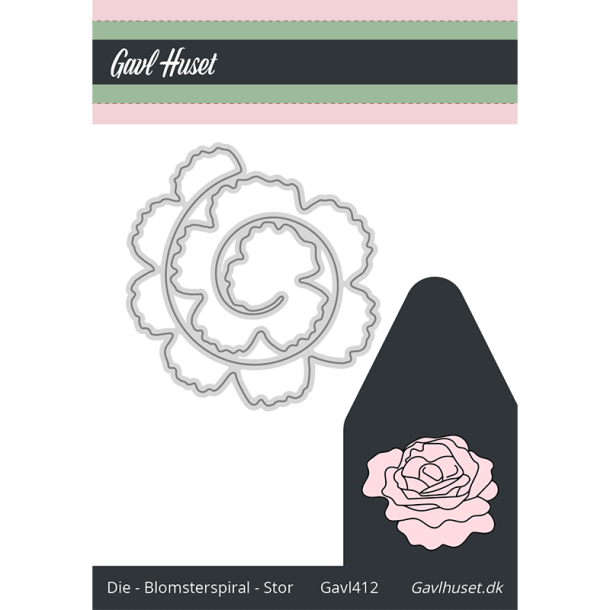 Gavlhusets Design - Die - Blomsterspiral - Stor
