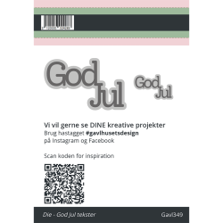 Gavlhusets Design - Die - God Jul tekst
