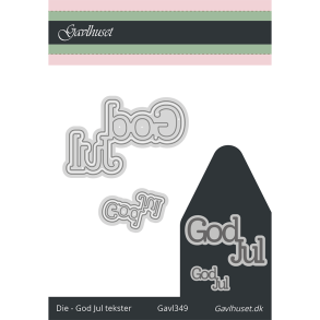 Gavlhusets Design - Die - God Jul tekst