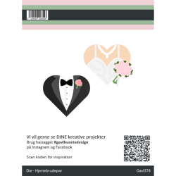 Gavlhusets Design - Die - Hjertebrudepar