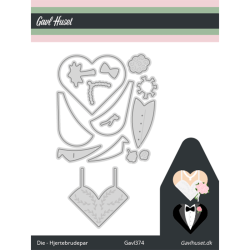 Gavlhusets Design - Die - Hjertebrudepar