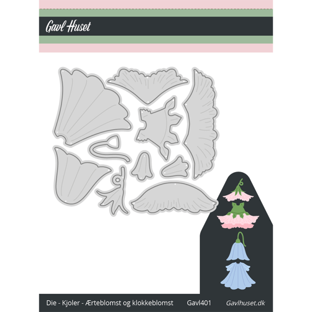 Gavlhusets Design - Die - Kjoler - �rteblomst og klokkeblomst