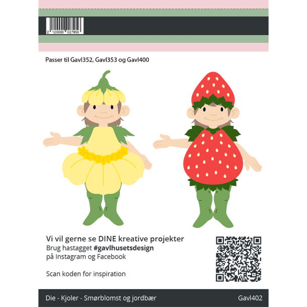 Gavlhusets Design - Die - Kjoler - Sm�rblomst og jordb�r