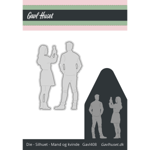 Gavlhusets Design - Die - Silhuet - Mand og kvinde