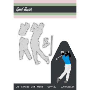 Gavlhusets Design - Die - Silhuet - Golf - Mand