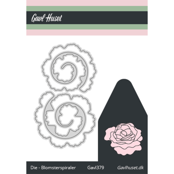 Gavlhusets Design - Die - Blomsterspiraler