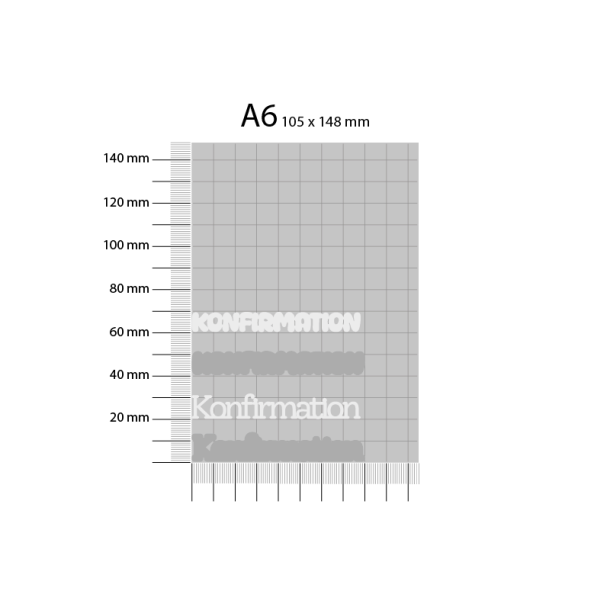 Gavlhusets Design - Die - Tekst - Konfirmation