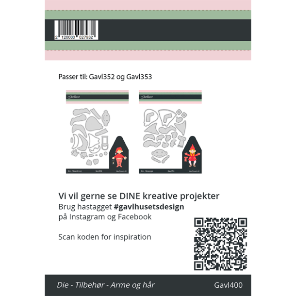 Gavlhusets Design - Die - Tilbeh�r - Arme og h�r