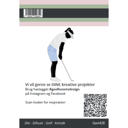 Gavlhusets Design - Die - Silhuet - Golf - Kvinde