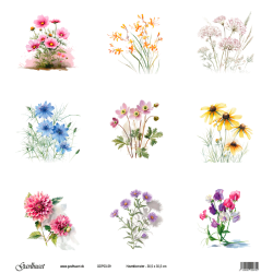 Gavlhusets Design - Papir - Haveblomster