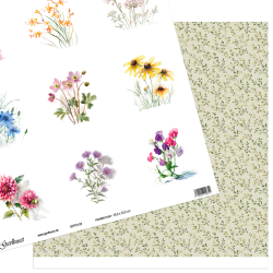 Gavlhusets Design - Papir - Haveblomster