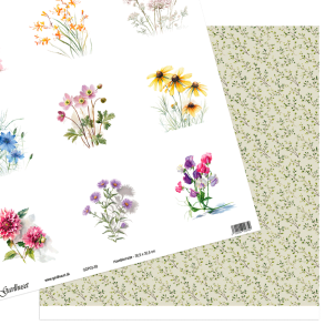 Gavlhusets Design - Papir - Haveblomster